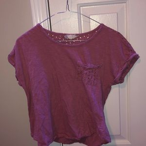 Plum Crop Top